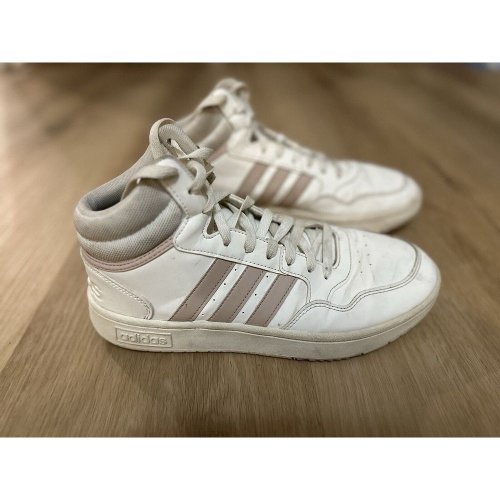 ADIDAS‎ HOOPS 3.0 MID Ladies Size 9 Lavender And White Altheisure